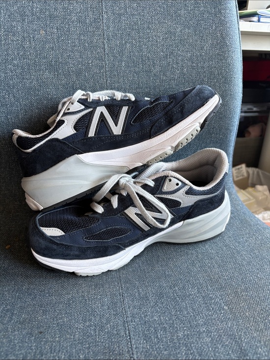 New Balance Shoes - New Balance Women's 990v6 Navy Made in USA Suede Sneakers Size 7 2E W990NV6